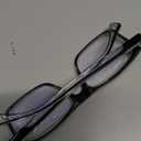 Missfive 2-Pack Light Multifocus Progressive Reading Glasses Men, Blue Light Blocking Multifocal Spring Hinge Trifocal Readers No-Line Stylish Black Eyeglasses for Near Range 2.0x