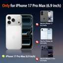 PinLiSheng Magnetic for iPhone 17 Pro Max Case with 1 Screen Protector [Mil-Grade Drop Protection] [Compatible with Magsafe] Shockproof Slim Translucent Matte Protective Phone Case, Brown