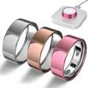 3 Pack Ring Cover Compatible with Oura Ring Gen 4/Oura Ring Gen 3 Horizon/Heritage, Upgraded Anti-Scratch TPU Ring Protector for Men Women, NOT for Oura Ring 4 Ceramic (Size 7) (Silver+RoseGold+RosePink)