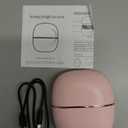 Mini Hair Straightener, Go Brush Pro, Tiny Cordless Rechargeable Portable Straightening Comb, Anti Scald Shell, 3-Speed Temperature Control, Lightweight and Portable for Travel (Pink)