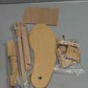 Beech Wood Embroidery Hoop Stand, Adjustable 360 Rotate Cross Stitch Needlepoint Stand Wooden Sitting Embroidery Hoop Frame