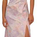 Adrianna Papell Womens Jacquard Off The Shoulder Gown (16, Peri Multi)