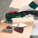 4 x 100 Pcs Mouse Detail Sander Sandpaper, Oscillating Multi Tool Sanding Pads, 3-1/8 inch & 2 Inch Triangular Sanding Sheets Kit, Assorted 60/80/120/180/240 Sanding Pads for Mouse Sander