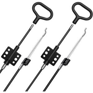 Sofa Recliner Parts Pull Cable Replacement, D-Ring Release Pull Handle with S Tip for Couch Sofa Recliner Repair, Exposed Length 4.92Inch - 2 Pack