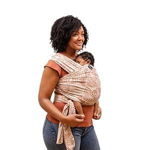 Moby x Petunia Pickle Bottom Wrap Baby Carrier | Evolution | Baby Wrap Carrier for Newborns & Infants | #1 Baby Wrap | Baby Gift | Keeps Baby Safe & Secure | Adjustable for All Body Types | Woodgrain
