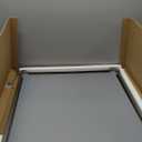 LOAAO 24X30 Inch Brushed Nickel Bathroom Mirror, Rounded Rectangle Silver Metal Frame Mirror, Brushed Nickel, Anti-Rust, Shatter Proof, Hangs Horizontally or Vertically