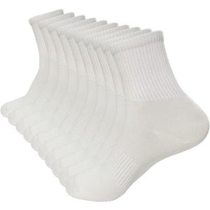 Womens Mini Crew Ankle Athletic Cotton Socks for Women