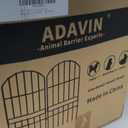 Adavin Animal Barrier Garden Fence,15 Pack Black 12''L x 25" H no dig Fence, Underground dig Protection for Dog Rabbits Rustproof Metal Wire Panel Border, 15 ft Ground Stakes for Outdoor Patio