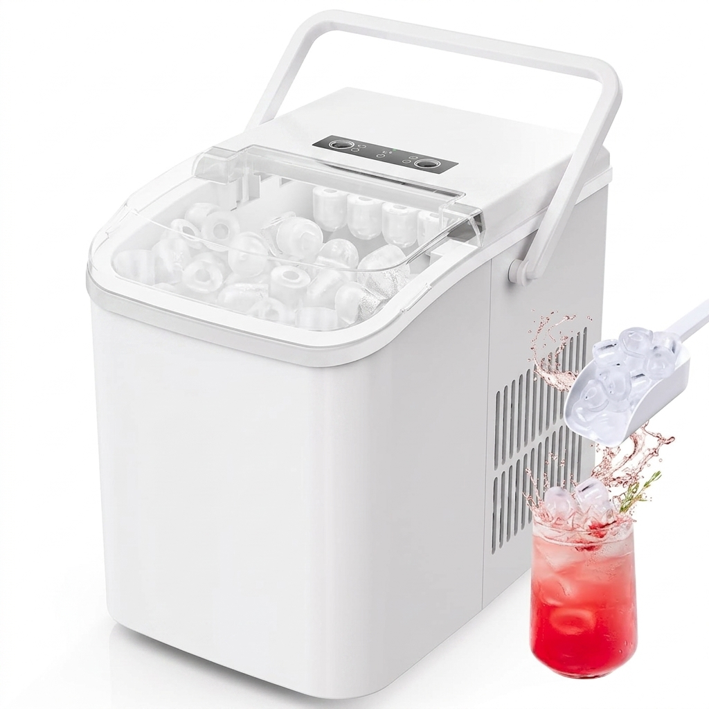Countertop Ice Maker - Model No. ZBJ-X10D-WT