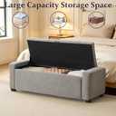 Ottoman with Storage,Tufted Storage Bench for Bedroom, 15.8"D x 43"W x 15.8"H