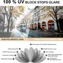 CARFIA Retro Polarized Sunglasses for Men UV Protection Hand-crafted Acetate Frame Fashion Cool Sun Glasses CA53572