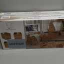 12x12in Storage Baskets Set of 4 Water Hyacinth Baskets,Foldable Handwoven Storage Cubes,Wicker Cube Baskets Laundry Organizer Totes for Home