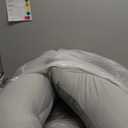 Momcozy J-Shaped Pregnancy Pillow for Sleeping with Cooling Cover  Maternity Body Pillow for Pregnant Women, Side Sleeper Support for Belly, Hip & Leg, Deep Grey