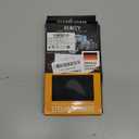 AUTOXBERT 38cm/15 Suede Leather Non-Slip Steering Wheel Cover DIY Hand Sewing Cowhide Leather Skidproof Car Protector with Needle Thread (Sude Black)