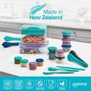 Sistema To Go 1.48L (2-Pack) Bento Box Food Storage Containers, School Lunch Boxes with Removable Dividers & Snack Pot, Two 1.48L Containers, Freezer, Microwave, & Dishwasher-Safe, BPA-Free