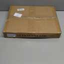 White Metal Dog Gate for Small Dogs - 13.3" Short Freestanding Puppy Gate with Retractable Sliding Rail, No Installation, Indoor/Outdoor Use, Foldable & Portable Pet Barrier