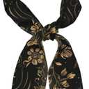 Head Scarf Hair Neck Scarves for Women Fashion Purse Bag Scarfs Handbags Silky Satin Headscarf Charms