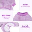 PUPTECK Dog Pajamas for Small Medium Large Sized Dogs, Stretchy Dog Pjs Onesie Clothes Soft Fleece Sweaters Puppy Cat Outfits Pet Jumpsuit (Pink)