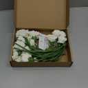 15PCS White Carnations Artificial Flowers White Fake Flowers Silk Carnations White Flowers for Wedding Centerpieces Bridal Shower for Dining Table Home Party Birthday Decor (White)