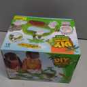 Golray Paint-Wash-Recolor Dinosaur Crafts Kit Painting Toy for Toddler, Bathtub, Washable Marker, Instruction, Dino Pet Art Activity Dinosaur Toy Gift for 3-5 Year Old Kid Boy Girl