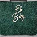 3 x Oh Baby Sign for Baby Shower Backdrop,Baby Showers Decorations for Gender Reveal Parties, Baby's 1st Birthday, and Photo Backdrops | Boy/Girl Decorations and Party Background