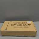 Cordless Floor Lamp, Rechargeable Battery Portable Floor Lamp for Living Room, Battery Operated Lamp, Touch Control for Reading Camping, 3 Color Temperatures Emergency Lighting(Black)