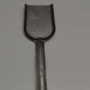 Fireplace 14-Inch Long Ash Shovel, One Piece Intact Formed BBQ Charcoal Ash Poker Scoop, Mini Dust Pan, Oven Ash Shovel, Heavy Gauge Steel Stove Coal Shovel