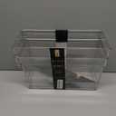 BINO | Plastic Storage Bins, Medium - Deep | THE HANDLER COLLECTION | Multipurpose Organizer Bins | Kitchen Pantry Organizers and Storage | Clear Containers for Organizing Home | Freezer Organizer