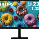 Philips 22E2N1100 22 inch Computer Monitor, Full HD 1920x1080 IPS Display, 120Hz Refresh Rate, 1ms MPRT, Adaptive-Sync, LowBlue Mode, Flicker-Free, HDMI & VGA