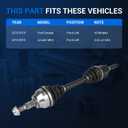 Autoround 662284 CV Axle Shaft Assembly Compatible with Ford Escape 2013-2019 & Lincoln MKZ 2013, Front Left Driver Side