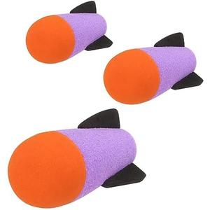 TORMEN Missile Refill Rockets Darts, Launcher Fires Foam Bullets Compatible for Nerf Missile Launcher Toy(Purple, 3Pcs)