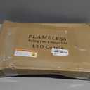 Flameless LED Candles with Timer 9 Pc Flickering Flameless Candles for Romantic Ambiance and Home Decoration Stable Acrylic Shell,with Embedded Star StringBattery Operated CandlesGrey