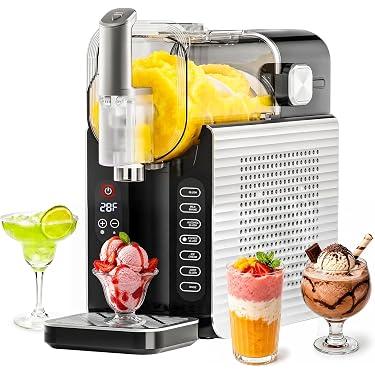 LIFECREEK 88oz Slushie Machine for Home, No Ice Needed Frozen Drink Maker with 7 Presets, Auto-Clean, One-Touch Start, Recipe Book Included, Slushie Maker for Margarita, Milkshake, Frappe, Silver