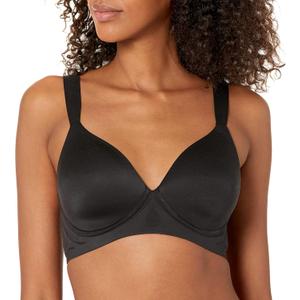 Bali Women's Comfort Revolution Wireless Bra, Soft Touch Wireless Support Bra, Everyday Bras (Medium, Black)