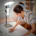 UBeesize Zoom Lighting for Computer, Video Conference Lighting for Video Calls, Desk Light with Stand and Phone Holder for Webcam, Home Office, Podcast, Online Meetings, Live Streaming