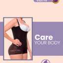 Fajitex Fajas Colombianas Moldeadoras High Compression Garment Tummy Control Shapewear for Women, Abdomen Control Shapewear (Black, XXL)