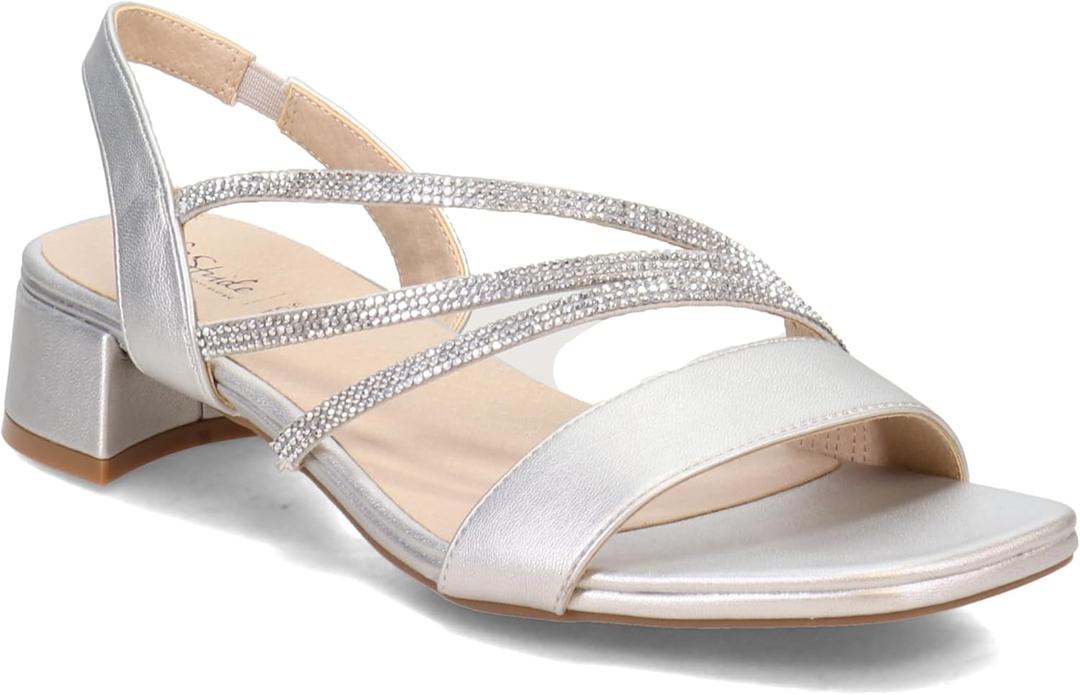 LifeStride womens Joy Strappy Sandal (8.5, Silver)