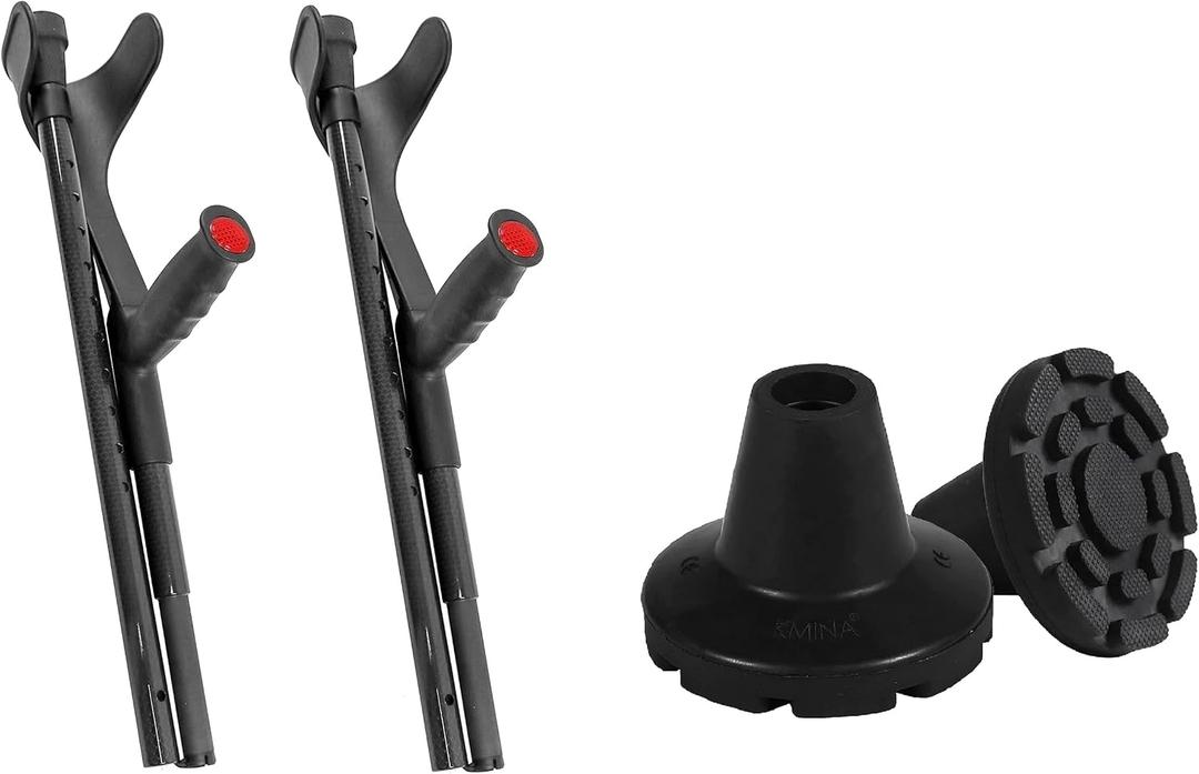 Kmina Carbon Fiber Crutch Pair
