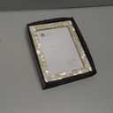 Handicrafts Home 5x7 Picture Frame Mother of Pearl Collection, Handcrafted Photo Frame, Small Picture Frame for Living Room, Wall Decor, Office Desk Decor, Vintage Picture Frames, Gift for her, Thanksgiving gift for friends & Family (MOP-WHITE)