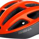 Sena R1 / R1 EVO Smart Communications Cycling Helmet (Small, Electric Tangerine)