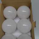 ILC G25 Globe Light Bulbs, App-Controlled Vanity Light Bulbs via Bluetooth Mesh,1600 Million Colors, 600LM, 6W, 60W Equivalent, 2700K Warm White, CRI>95+, E26 Base, Dimming via app only, 6 Pack