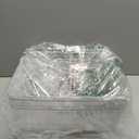 BINO | Plastic Storage Bins, Medium - 2 Pack | THE LUCID COLLECTION | Multi-Use Built-In Handles | BPA-Free | Clear Storage Containers | Fridge Organizer | Pantry & Home Organization