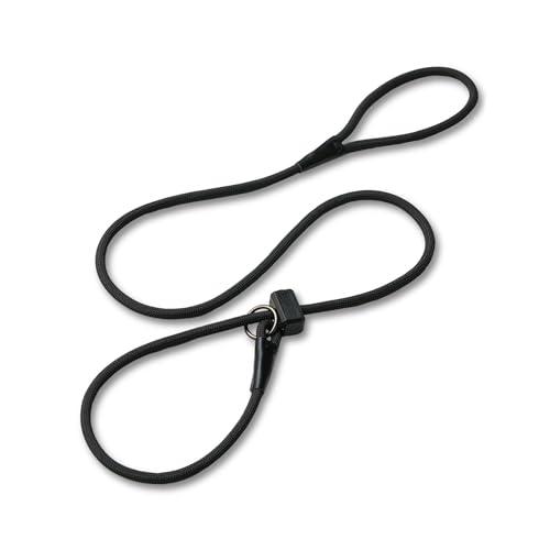 Fenrir Slip Leash 1.4m Professional Dog Training Lead to Stop Pulling, Perfect for Walks, Easy to Use, Spring Loaded Stopper, Light Weight and Durable, Black