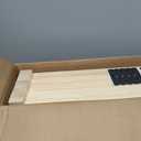 YOCAN Paint-Free Wooden Freestanding Dog Gate, Pet Gate for Indoor Use, Dog Fence for Doorways, Stairs & House, Step-Over Design, Easy to Install-8 Panel 23"