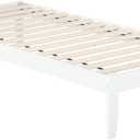 AFI Colorado Twin XL Size Platform Bed with Charging Station in White