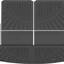 Highlander Cargo Liner - Trunk Mat for Toyota Highlander (Non-Hybird) 2008-2013, All Weather Cargo Mat for Highlander Accessories, Heavy Duty Car Mats, Car Accessories