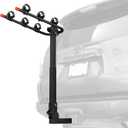 Retrospec Lenox 2-5 Bike Rack Hitch for Car, Truck, SUV - 2in Hitch Mount with Foldable Steel Frame, Anti-Rattle Adapter & Tie Down Straps