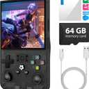 R36MAX Retro Handheld Game Console, Black