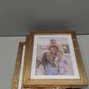 Giftgarden 5x7 Picture Frame Set of 4 Antique Gold, 6x8 Matted to 5 x 7 Photo with Mat or 6 x 8 Without Mat for Wall or Tabletop Display