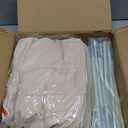 Extra Large Kids Play Tent with Flags & Star Lights, Portable & Foldable Teepee, Boys & Girls, Indoor Outdoor Dome Tent Playhouse, 59x39x59 in, Cream